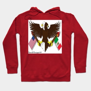 double-headed eagle who holds the flags that act a Hoodie